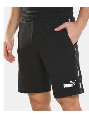 Puma Men’s Amplified Shorts Basketball Athletic 9” inseam Black and White NWT